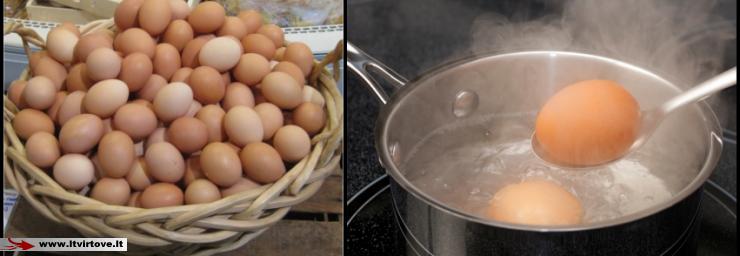 Kaip skaniai išvirti kiaušinius