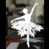 Snaigė balerina iš popieriaus
