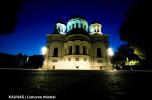 Kauno Šv. arkangelo Mykolo (Įgulos) bažnyčia naktį :: Lietuvos bažnyčios
