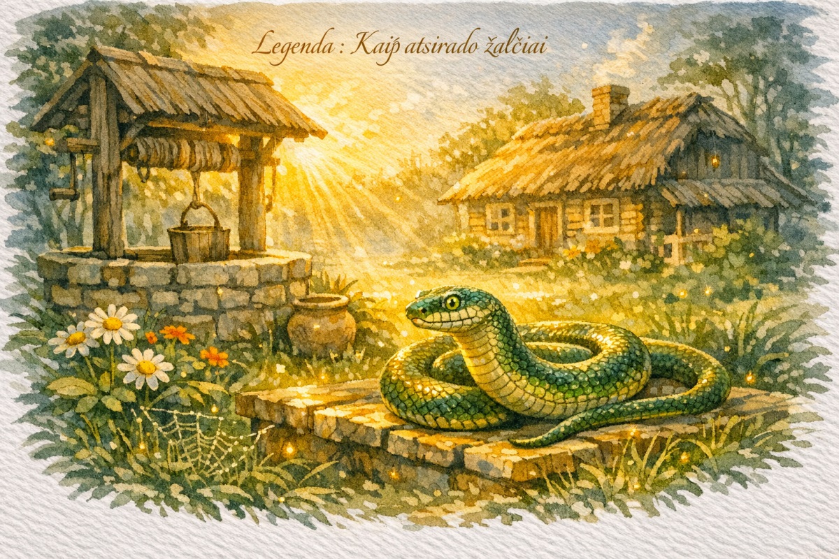 Legenda: Kaip atsirado žalčiai