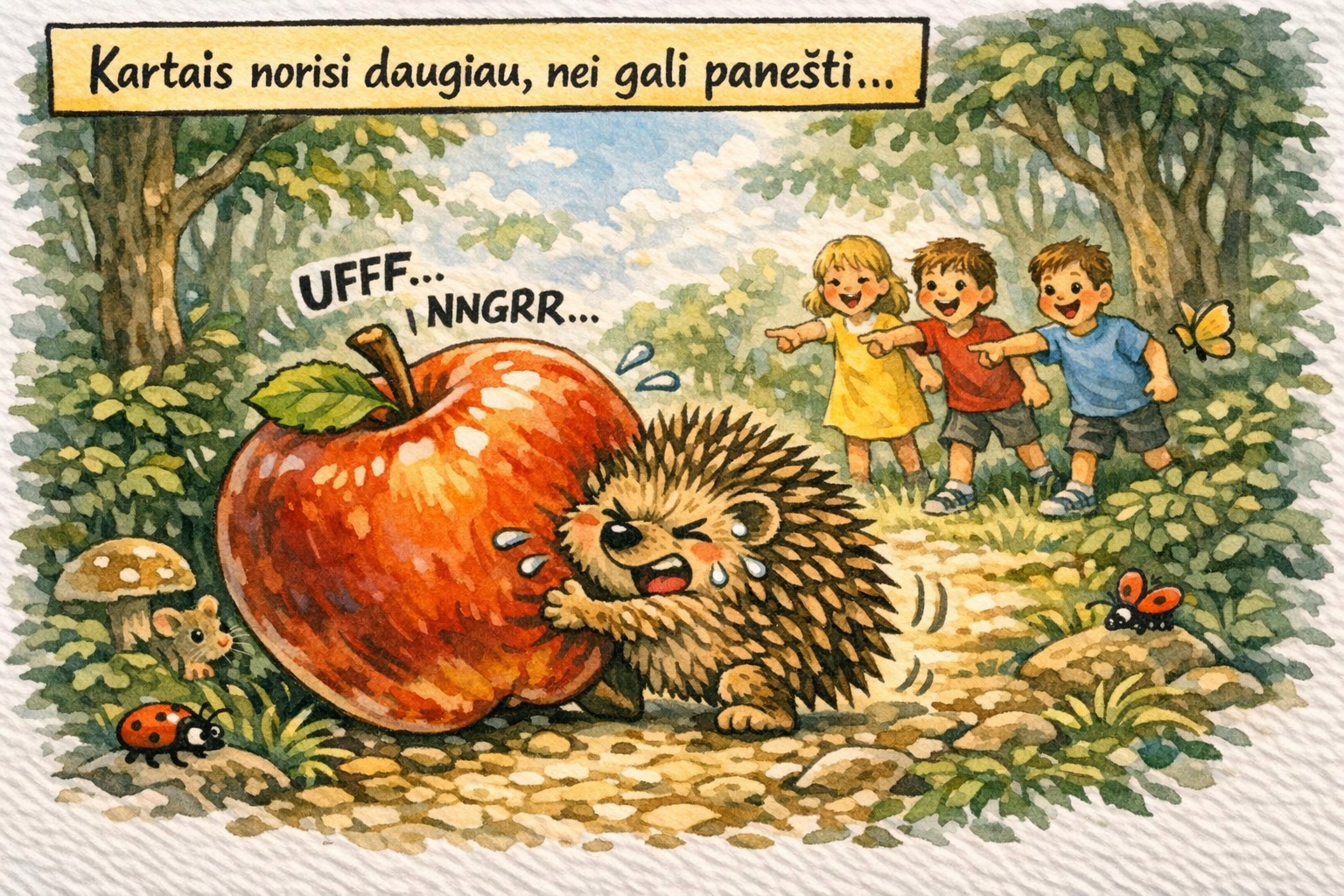 Kartais norisi daugiau, nei gali panešti
