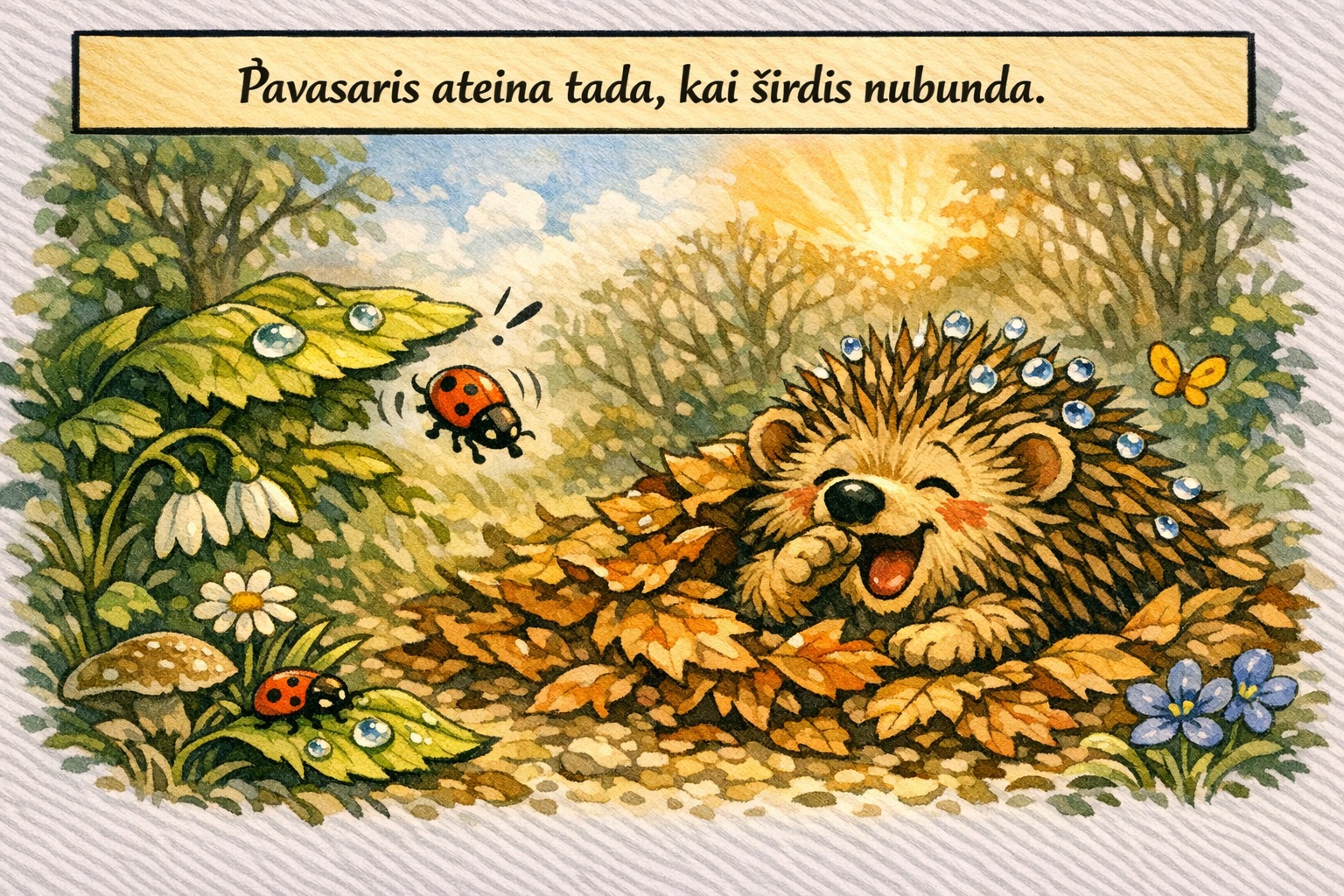 Pavasaris ateina tada, kai širdis nubunda